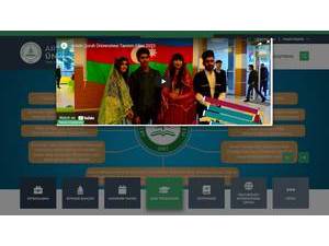 Artvin Çoruh University's official website homepage screenshot