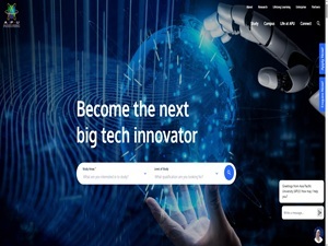 Asia Pacific University of Technology and Innovation's official website homepage screenshot