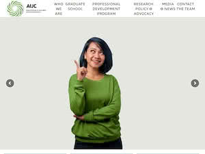 Asian Institute of Journalism and Communication's official website homepage screenshot