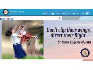 Assumption College San Lorenzo's official website homepage screenshot