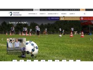 Atatürk University's official website homepage screenshot