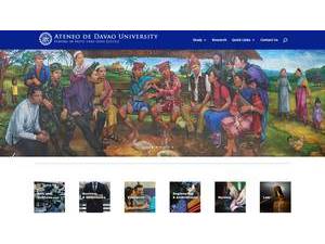 Ateneo de Davao University's official website homepage screenshot