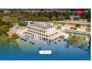 Atlântico Business School's official website homepage screenshot