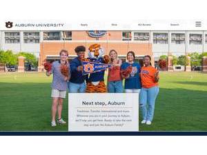 Auburn University's official website homepage screenshot