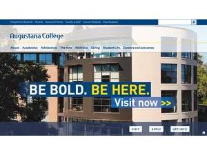 Augustana College's official website homepage screenshot