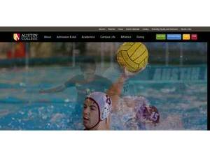 Austin College's official website homepage screenshot