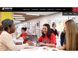 Austin Peay State University's official website homepage screenshot