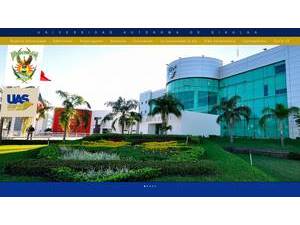 Autonomous University of Sinaloa's official website homepage screenshot