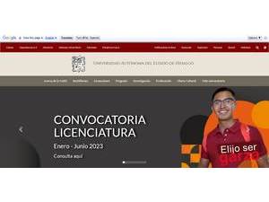 Autonomous University of the State of Hidalgo's official website homepage screenshot
