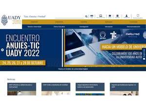 Autonomous University of Yucatan's official website homepage screenshot