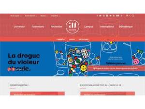 Avignon University's official website homepage screenshot
