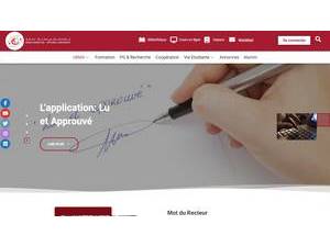 Badji Mokhtar University of Annaba's official website homepage screenshot