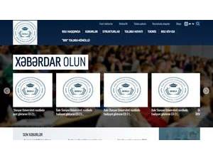 Bakı Slavyan Universiteti's official website homepage screenshot
