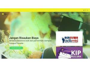 Bakti University of Indonesia's official website homepage screenshot