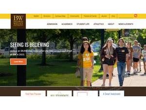 Baldwin Wallace University's official website homepage screenshot
