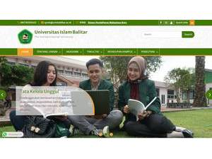Balitar Islamic University's official website homepage screenshot