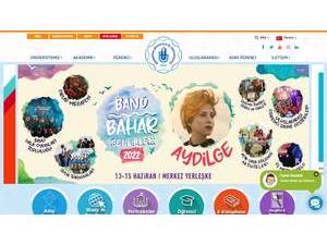 Bandirma Onyedi Eylul University's official website homepage screenshot