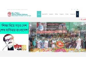 Bangladesh University of Textiles's official website homepage screenshot