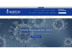 Barton College's official website homepage screenshot