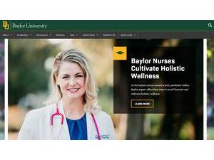 Baylor University's official website homepage screenshot