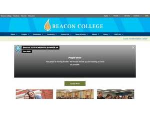 Beacon College's official website homepage screenshot