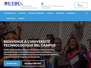 Bel Campus Technological University's official website homepage screenshot