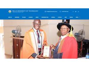 Bells University of Technology's official website homepage screenshot