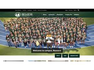 Bemidji State University's official website homepage screenshot