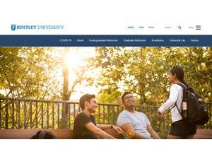 Bentley University's official website homepage screenshot
