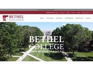 Bethel College's official website homepage screenshot
