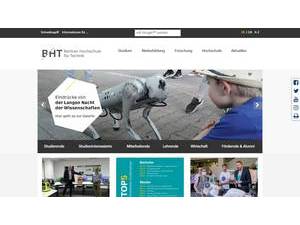 Beuth University of Applied Sciences's official website homepage screenshot