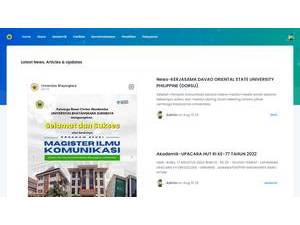 Bhayangkara University of Surabaya's official website homepage screenshot