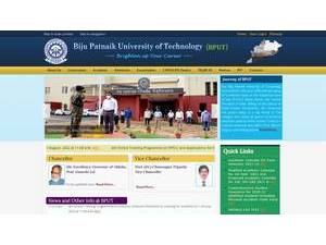 Biju Patnaik University of Technology's official website homepage screenshot