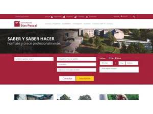 Blas Pascal University's official website homepage screenshot