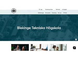 Blekinge Tekniska Högskola's official website homepage screenshot