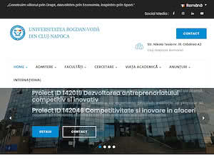 Bogdan Voda University Cluj-Napoca's official website homepage screenshot