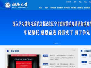 Bohai University's official website homepage screenshot