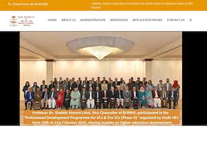 Bolan University of Medical and Health Sciences's official website homepage screenshot