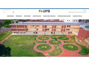 Bolivian Private University, Cochabamba's official website homepage screenshot