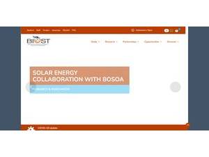 Botswana International University of Science and Technology's official website homepage screenshot