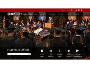 Bradley University's official website homepage screenshot