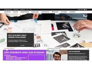 Brand University of Applied Sciences's official website homepage screenshot