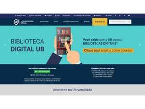 Brasil University's official website homepage screenshot