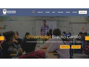 Braulio Carrillo University's official website homepage screenshot