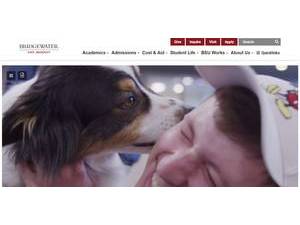 Bridgewater State University's official website homepage screenshot