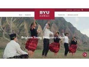 Brigham Young University-Hawaii's official website homepage screenshot