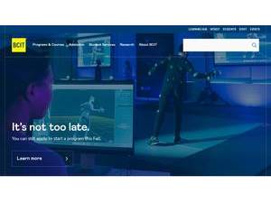 British Columbia Institute of Technology's official website homepage screenshot