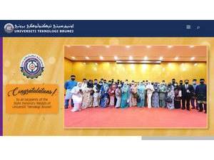 Brunei University of Technology's official website homepage screenshot