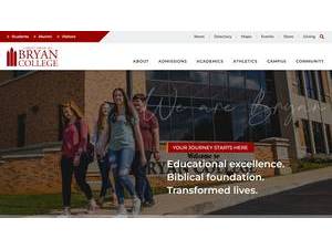 Bryan College's official website homepage screenshot