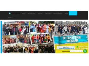 Budi Luhur University's official website homepage screenshot